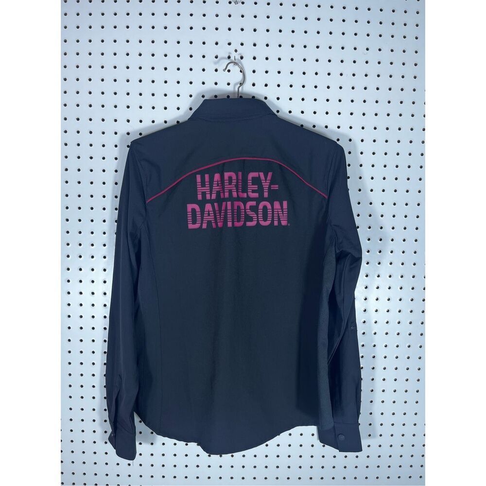 Harley Davidson Snap Button Down Performance Shir… - image 2